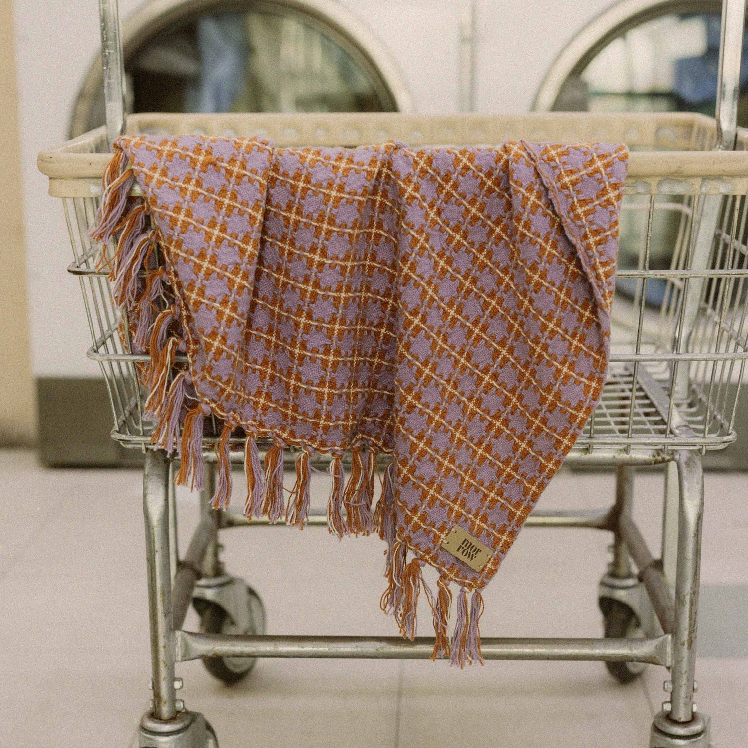 Rosina Throw Blanket, Iris/Rust