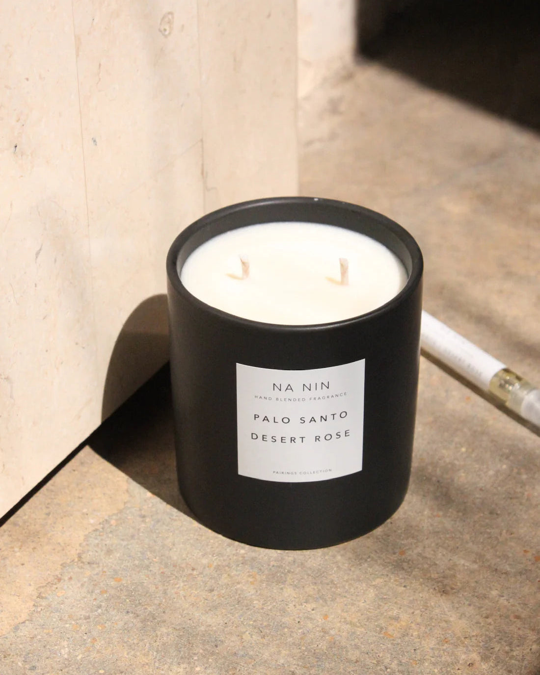 Palo Santo + Desert Rose Essential Oil Candle