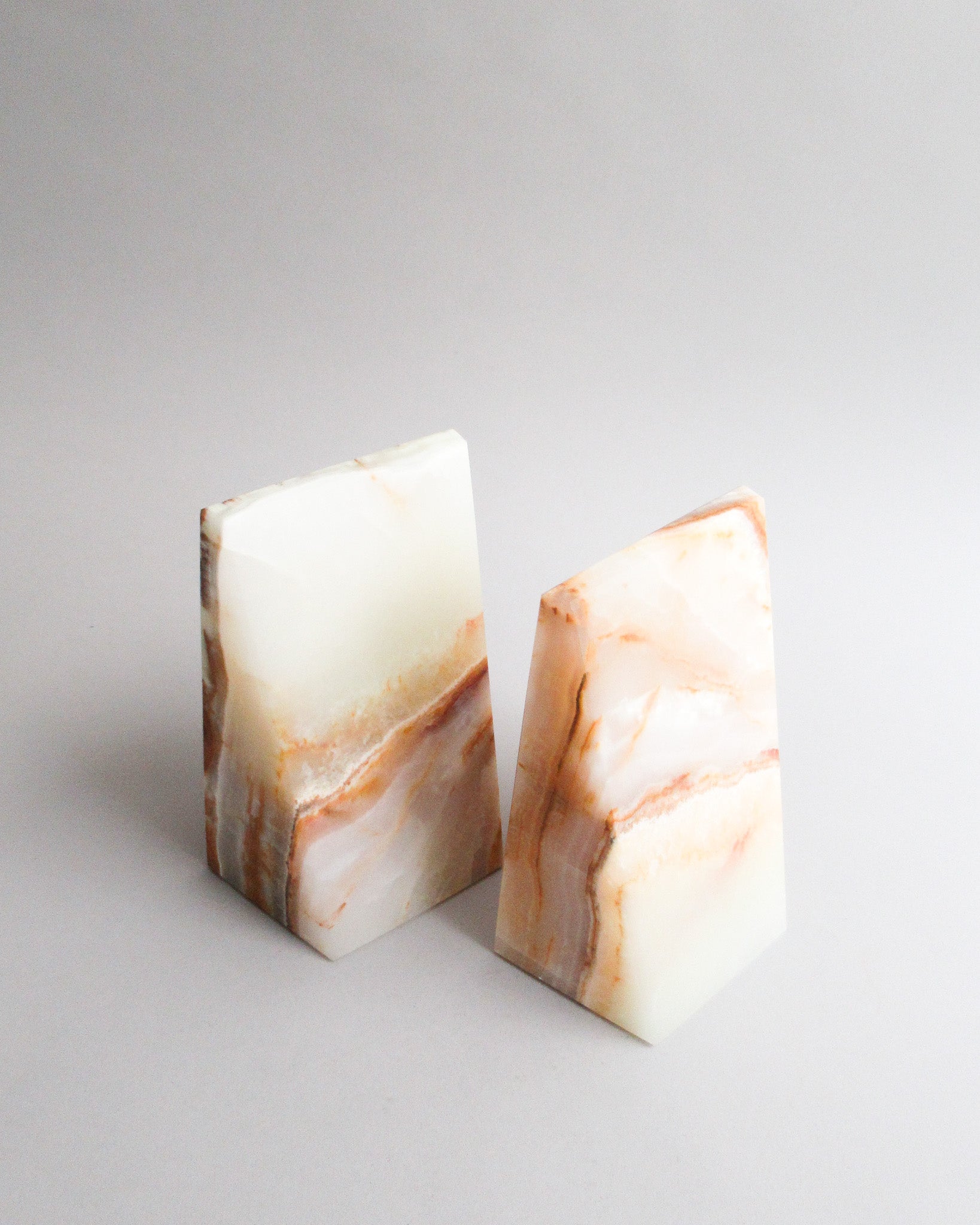 Onyx Bookends, Set of 2