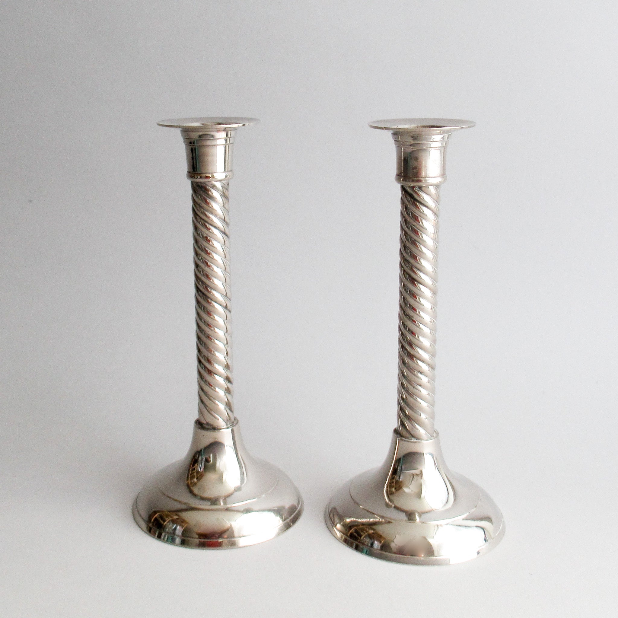 Twisted Silver Candle Holders (Set of 2) – Open Invite