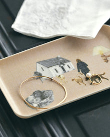 Small Linen Tray, Living with Dogs