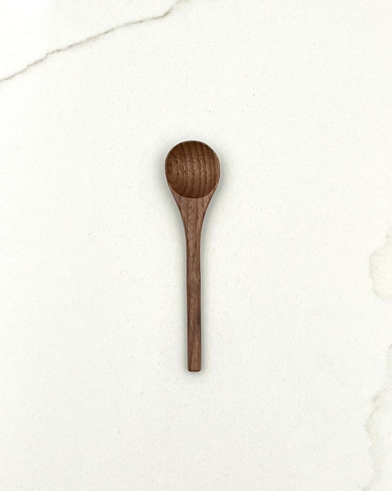 4" Walnut Wood Tiny Spoon