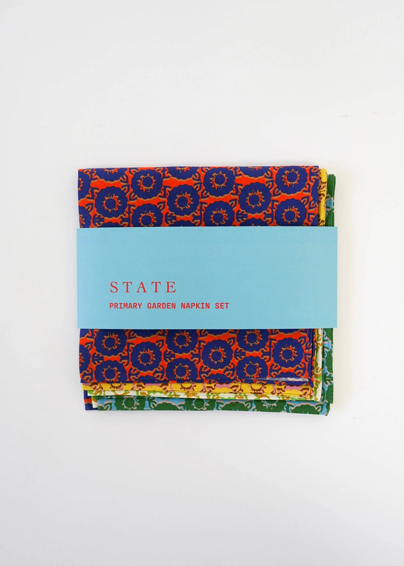 Primary Garden Napkin Set