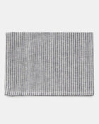 Linen Kitchen Cloth, Thin Grey White Stripe