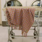 Rosina Throw Blanket, Iris/Rust