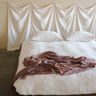 Rosina Throw Blanket, Iris/Rust