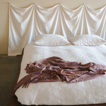 Rosina Throw Blanket, Iris/Rust