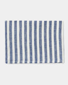 Linen Kitchen Cloth, Blue White Stripe