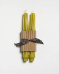 9" Twist Taper Candle, Bamboo