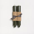 9" Column Taper Candles, Antique (Dark Green)
