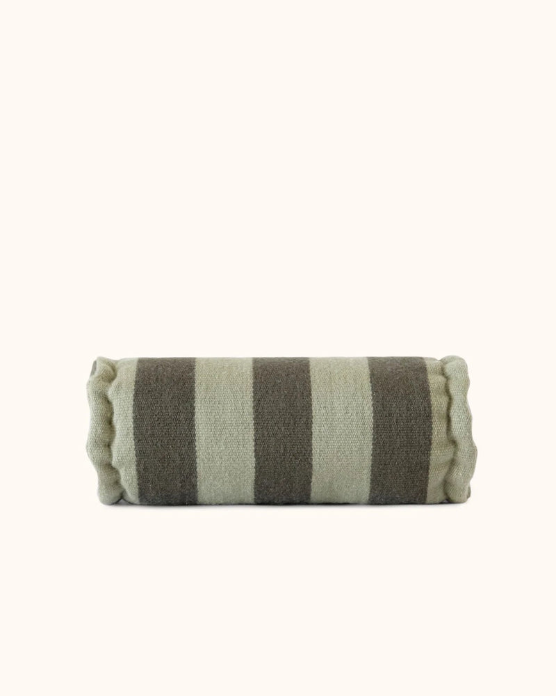 Hugo Bolster Pillow, Pine Stripe