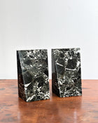 Black & White Marble Bookends, Set of 2