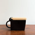 Ceramic Salt Box, Black