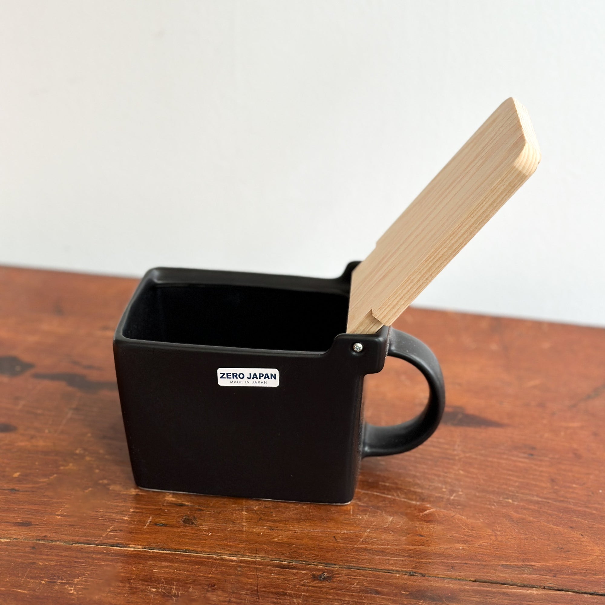 Ceramic Salt Box, Black