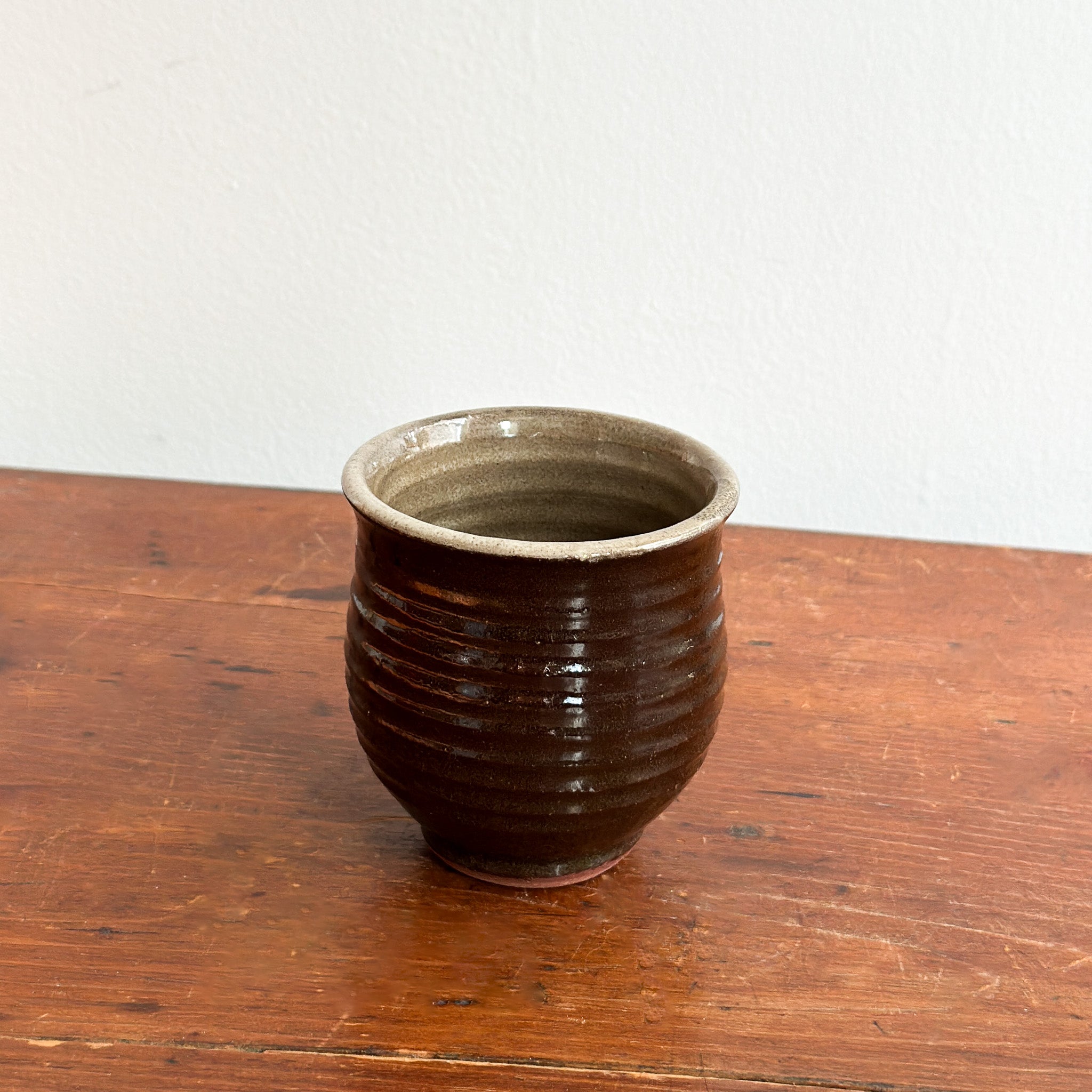 Neutral Stoneware Tea Cup / Vessel
