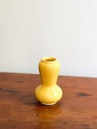 Vintage Curvy Yellow Vase