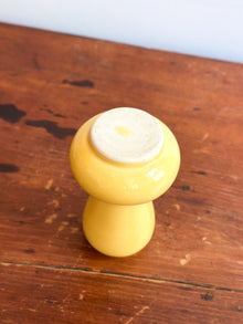 Vintage Curvy Yellow Vase