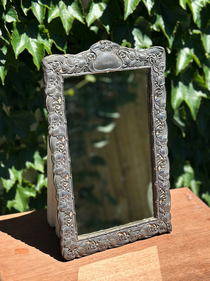 Antique Sterling Silver Mirror c. 1900