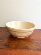 Vintage Stoneware Mixing Bowl, Cream Glaze