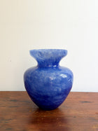 Vintage Blue Murano Style Glass Vase