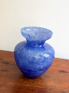 Vintage Blue Murano Style Glass Vase