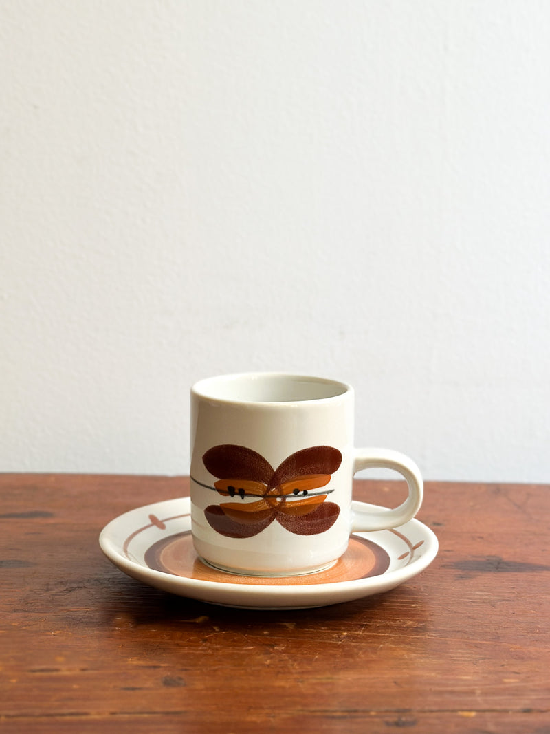 Mid-Century Espresso Cup & Saucer, Japan
