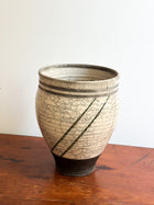 Large Raku-Fired Ceramic Vase