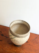 Large Raku-Fired Ceramic Vase