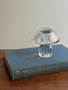 Vintage Crystal Glass Mushroom