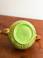 MCM Lime Green Ceramic Teapot with Squiggles