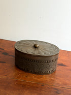 Vintage Embossed Tin Canister, Mexico