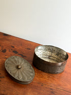 Vintage Embossed Tin Canister, Mexico