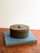 Vintage Embossed Tin Canister, Mexico