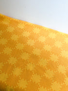 Vintage Woven Yellow & Orange Sunburst Tablecloth