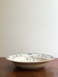 Vintage Blue & White Floral Bowl, Denmark