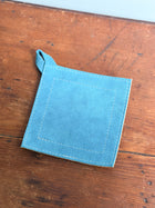 Suede Potholder, Teal
