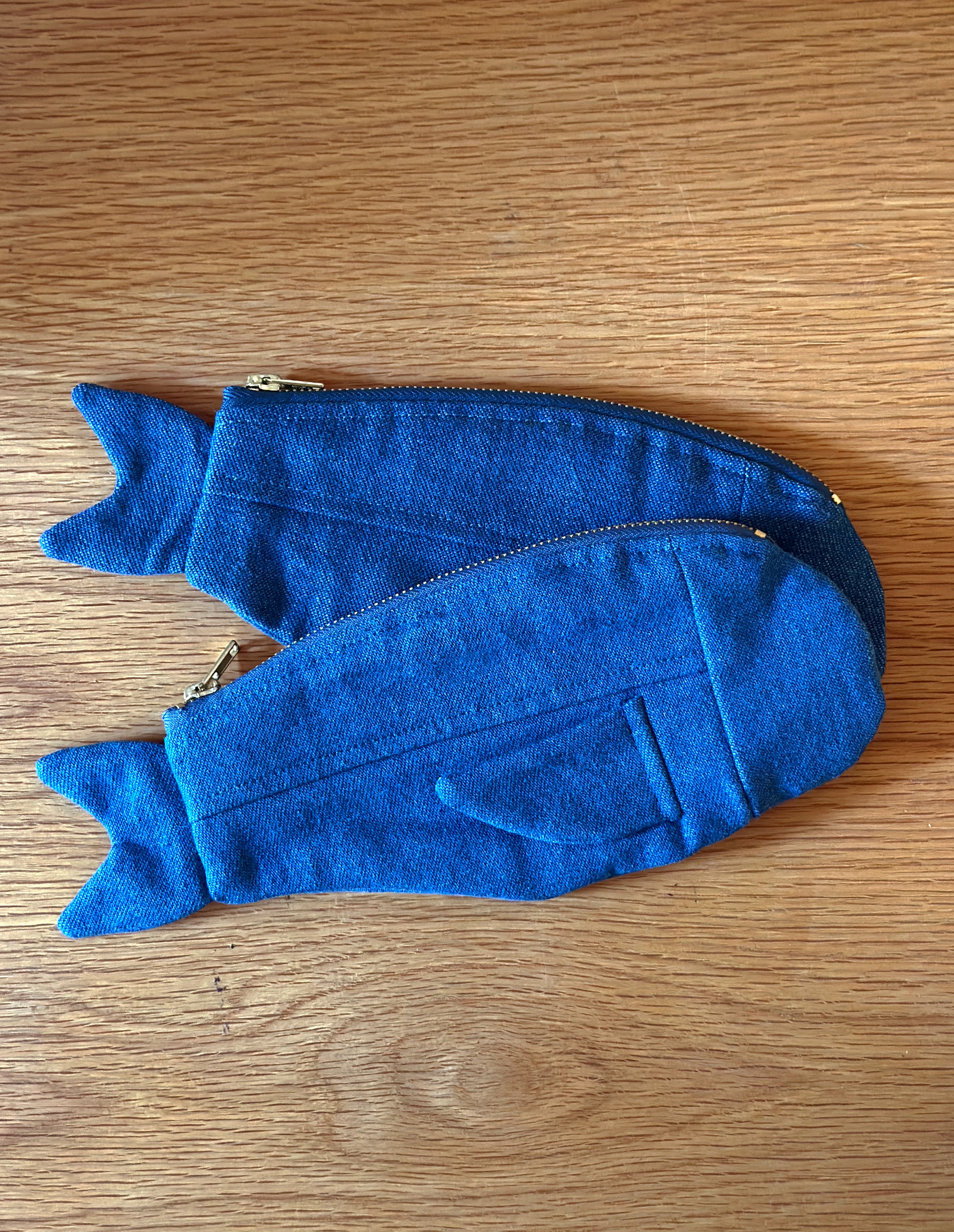 Denim Fish Pouch