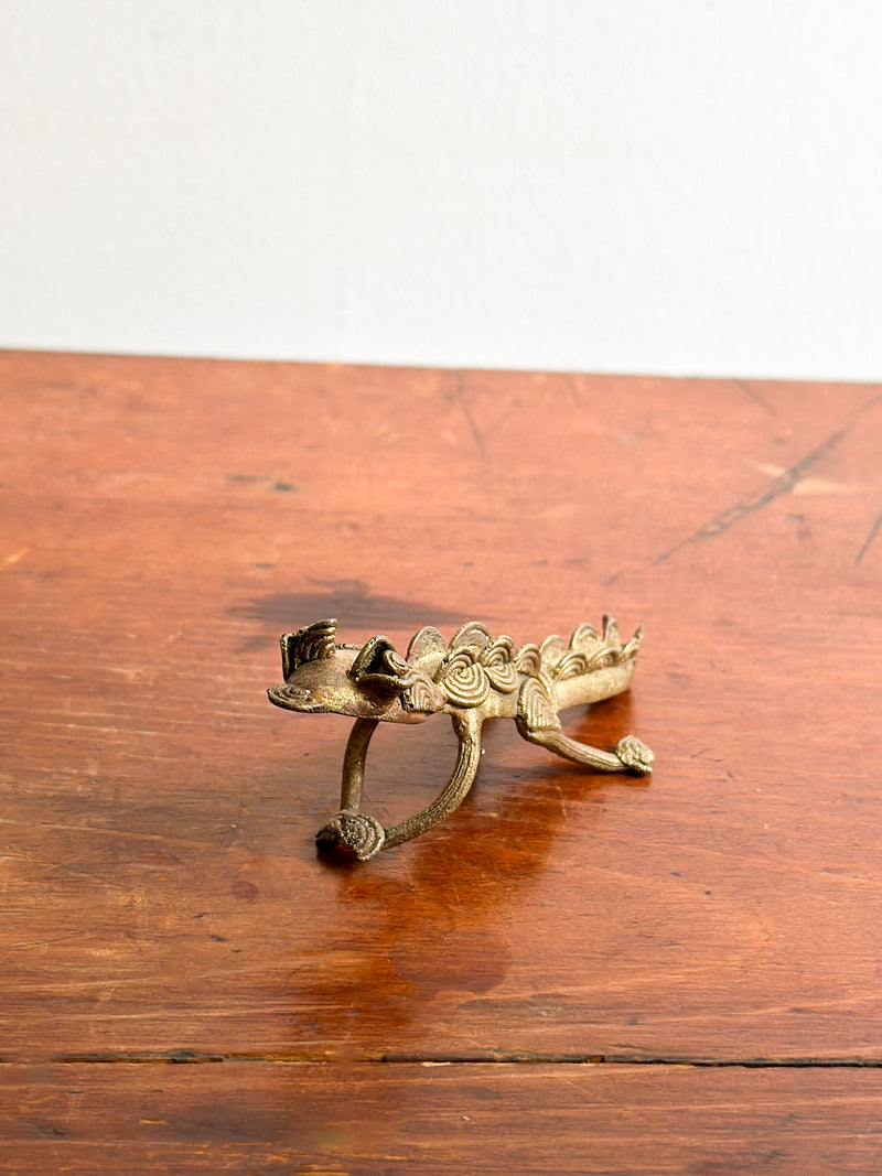 Vintage Metal Lizard Object