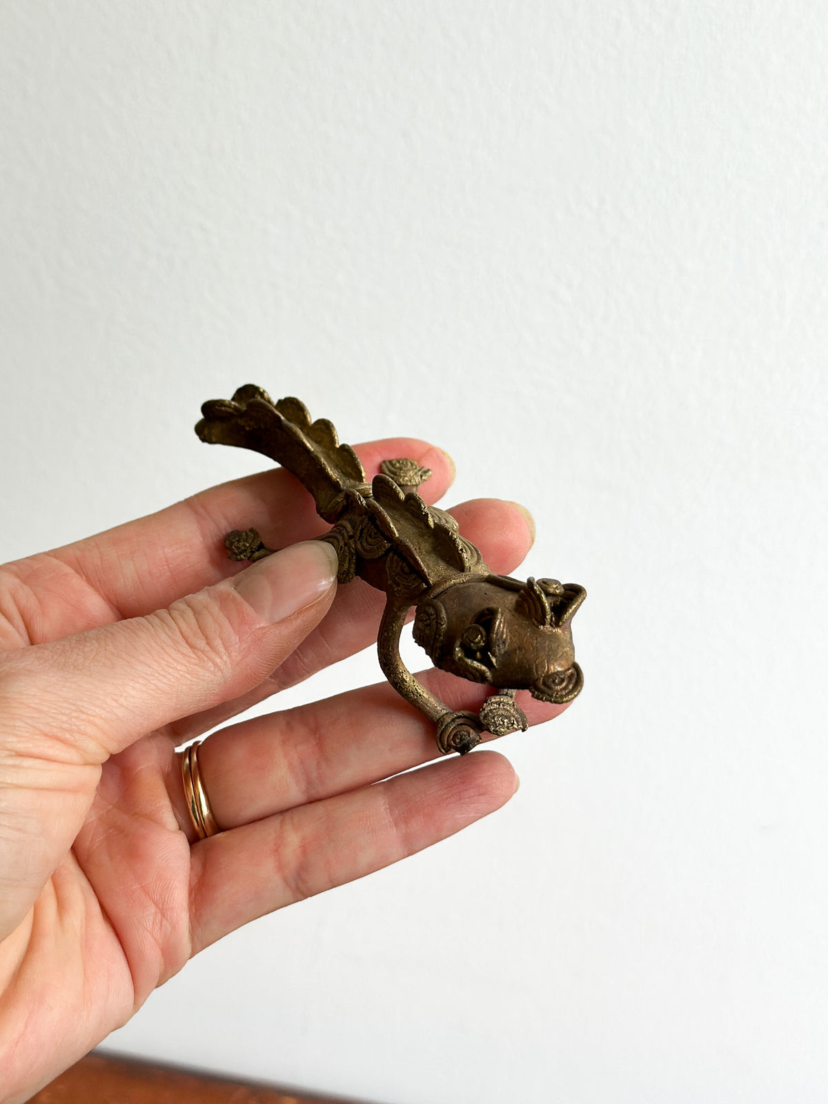 Vintage Metal Lizard Object