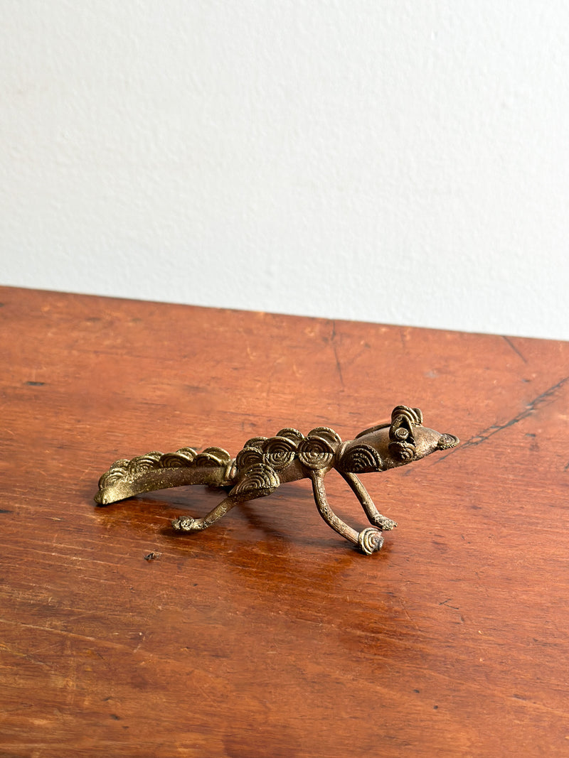 Vintage Metal Lizard Object