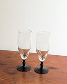 Vintage Champagne Flutes, Set of 2