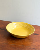 1960s Yellow Bowl with Flowers, Italy