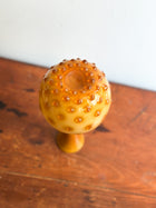 Mid-Century Amber Hobnail Vase, Italy