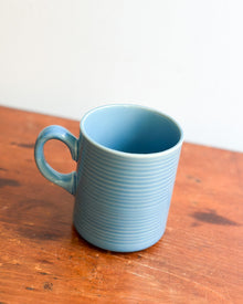 Mid-Century Sky Blue Ceramic Mug, Japan