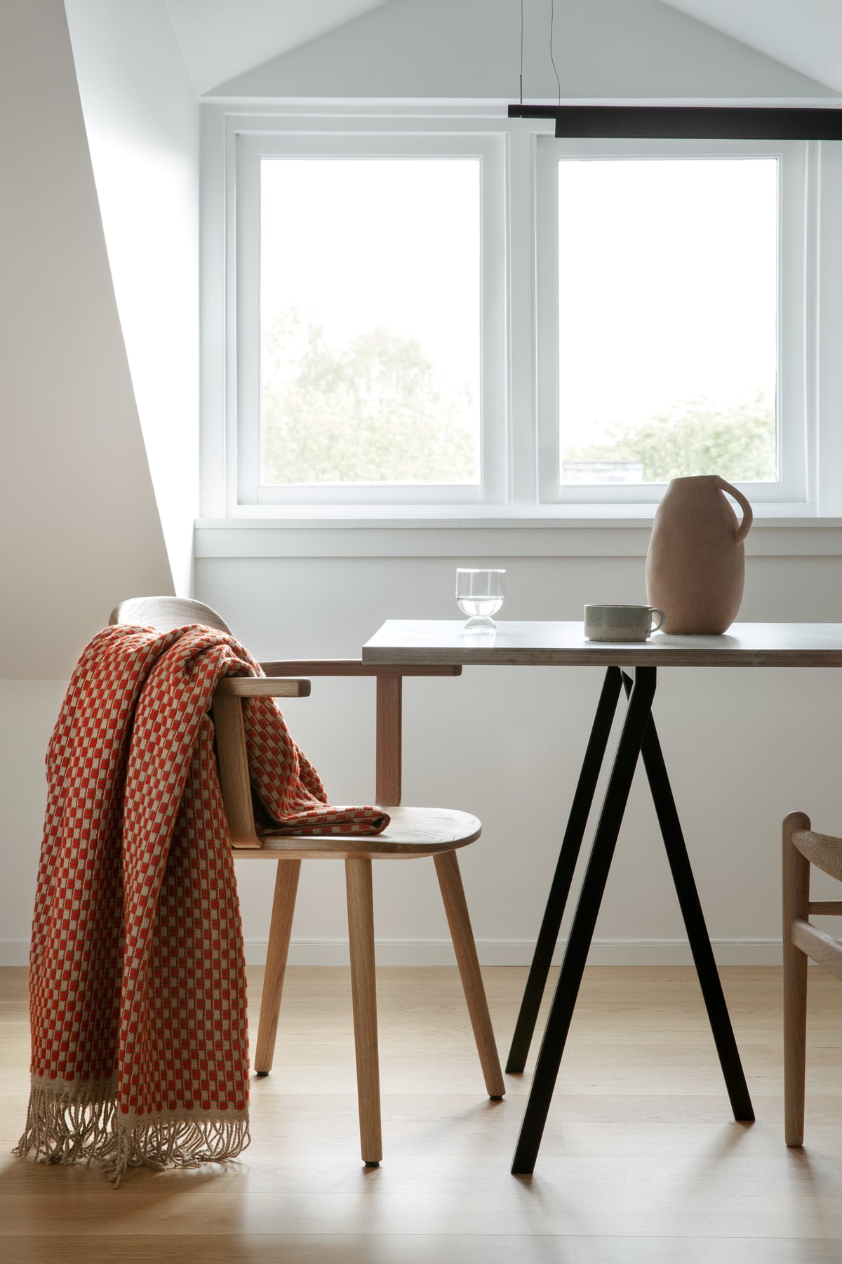 Isak Wool Throw, Red Sumac