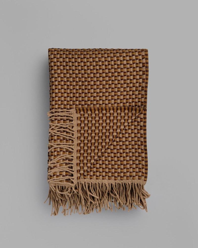 Isak Wool Throw, Chestnut