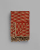 Isak Wool Throw, Red Sumac