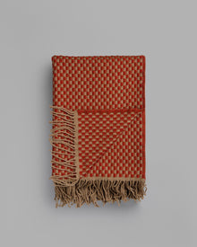 Isak Wool Throw, Red Sumac
