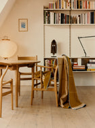 Kassett Wool Throw, Ochre Yellow/Grey Beige