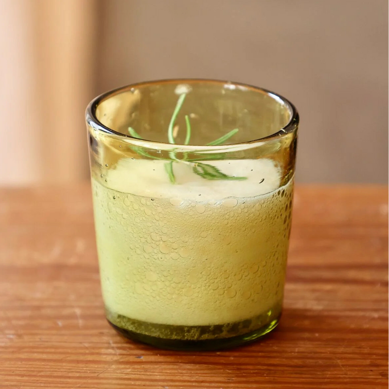 Recycled Glass Tumbler, Yellow/Green